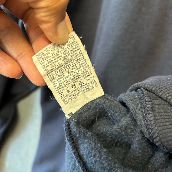 Champion Solid Blue Crewneck Mens XL Sweatshirt Performance Embroidered Logo - Picture 7 of 9